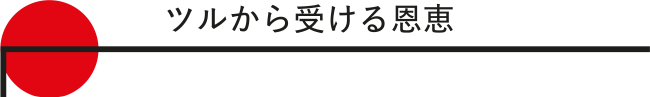 ツルから受ける恩恵